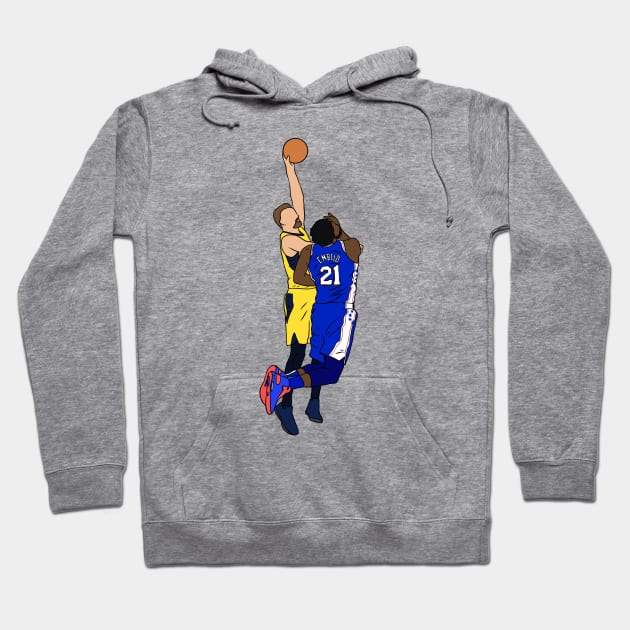 Domantas Sabonis Dunks On Joel Embiid Hoodie by rattraptees